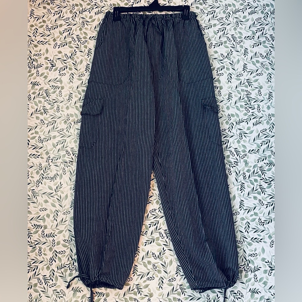 Striped Blue and White Women's pants